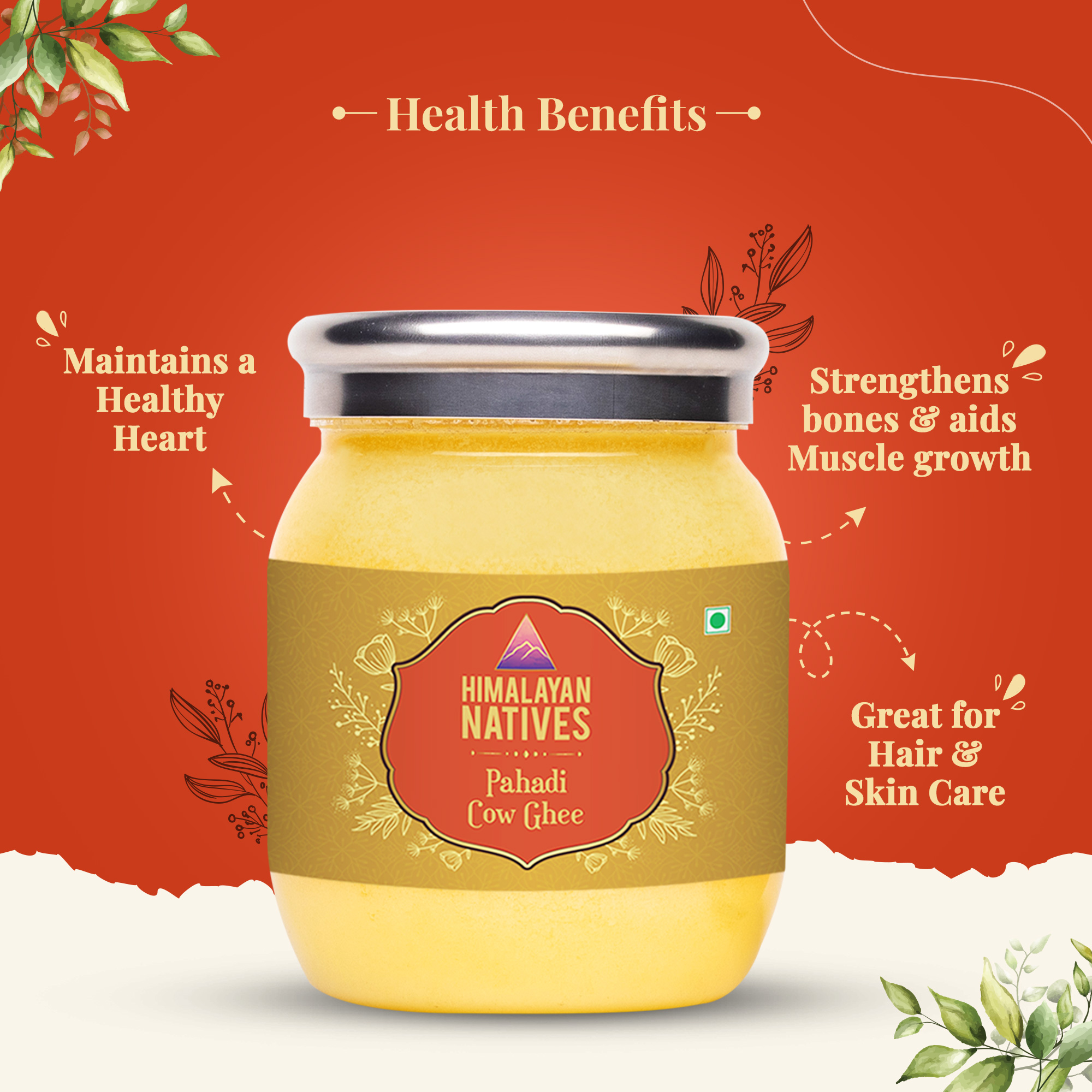 Combo of Pahadi Ghee & Jaggery Powder Himalayan Natives