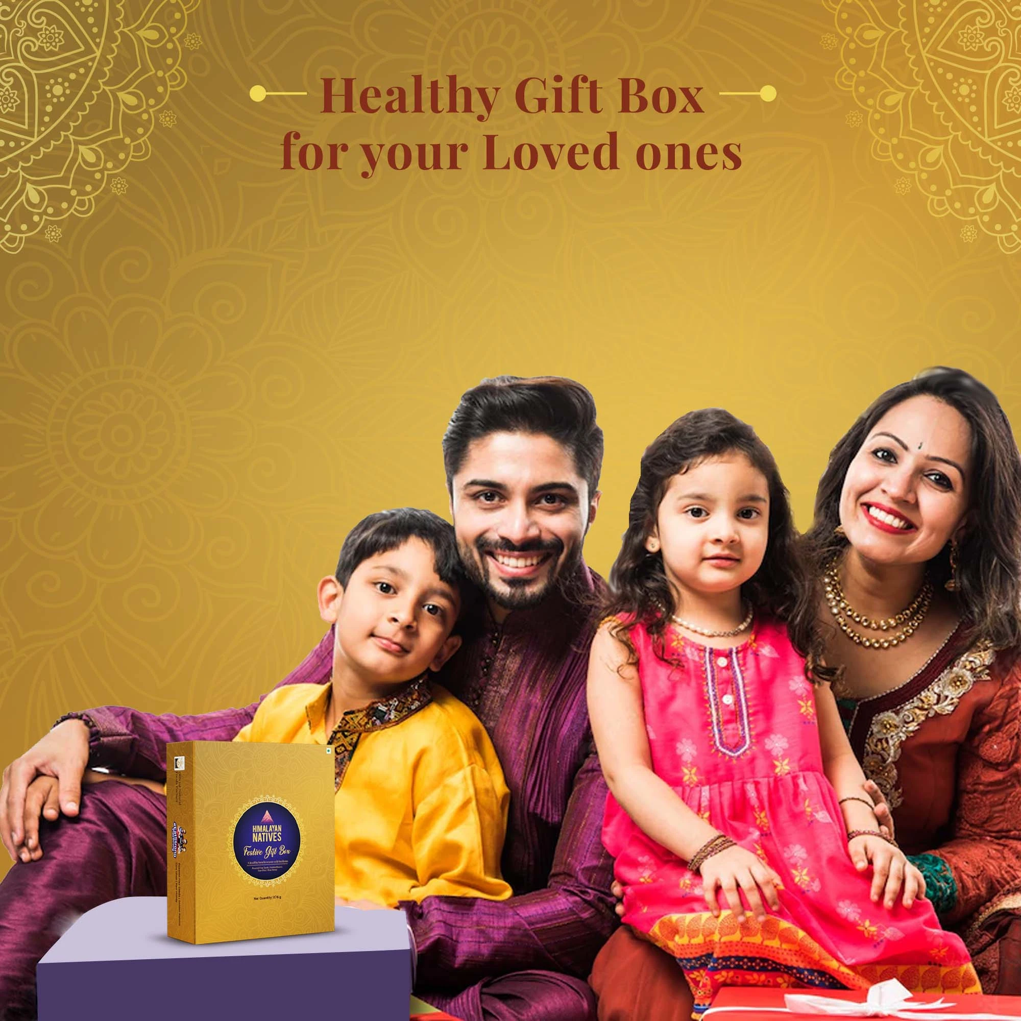 Family with Gourmet Collection Box