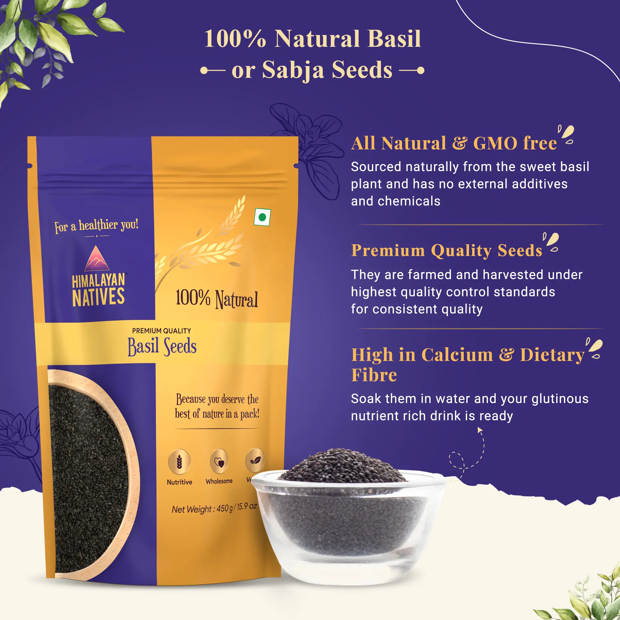 Nutritional Value - Basil Seeds
