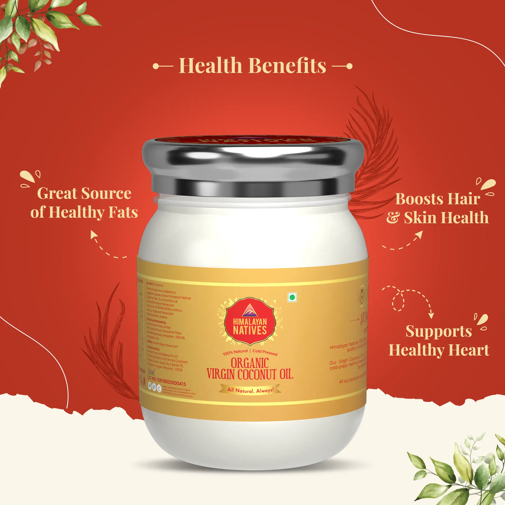 Health Benefits - Organic Virgin Coconut Oil