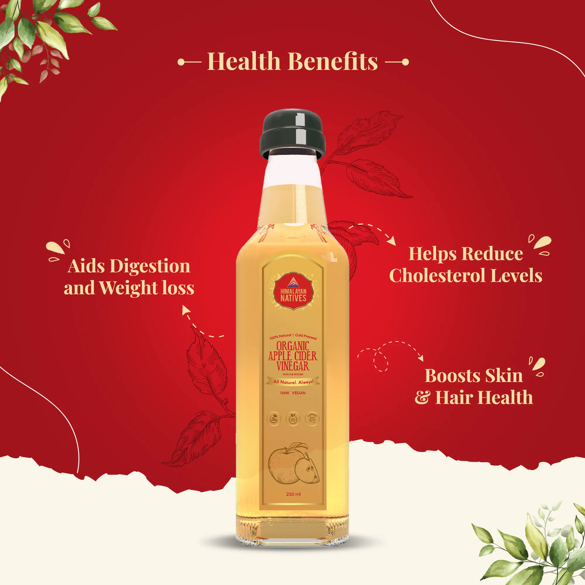Health Benefits - Organic Apple Cider Vinegar