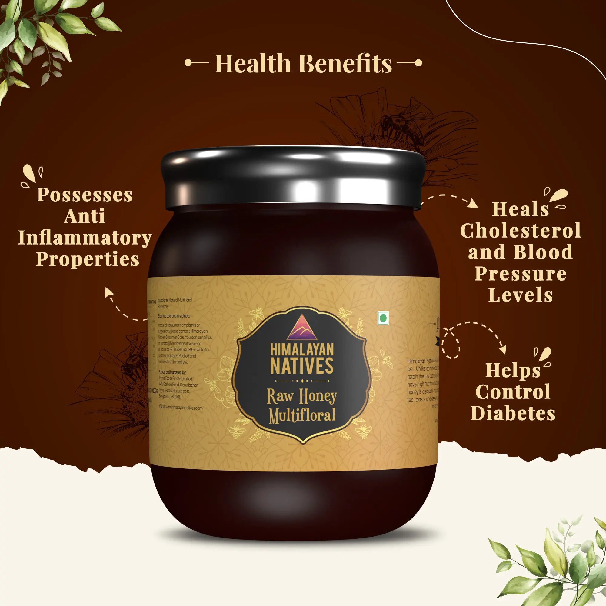 Health Benefits - Multifloral Raw Honey