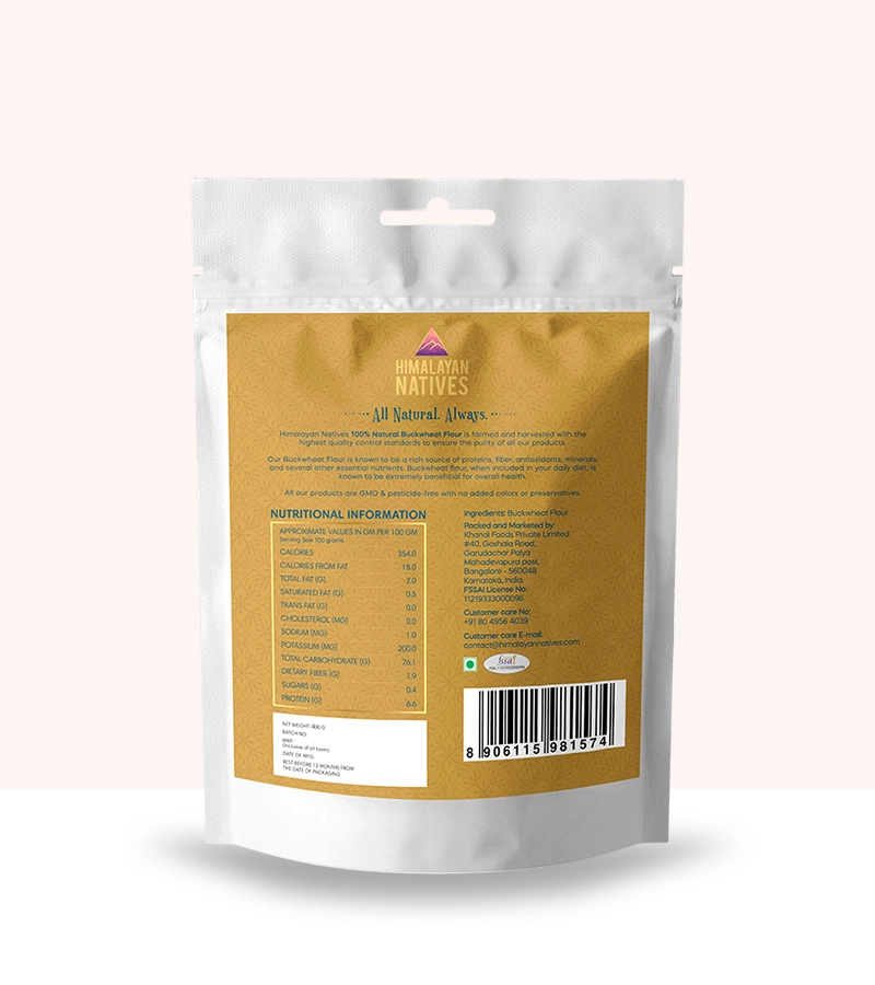 Product Specification - Buckwheat Flour