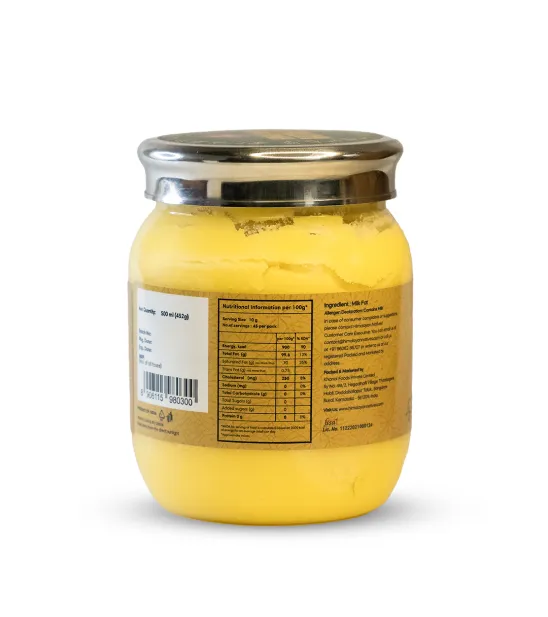 Product Specification - A2 Gir Cow Bilona Ghee