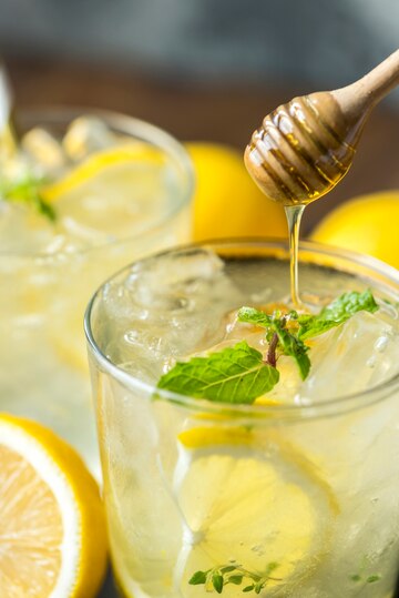 honey lemon soda beverage