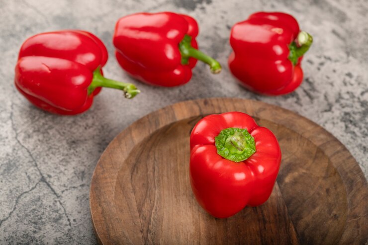 red bell peppers