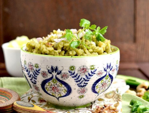 Green Coriander Brown Rice