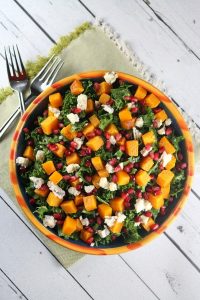 Kale and Butternut Squash Salad with Apple Cider Vinaigrette </span></p><p><span style=